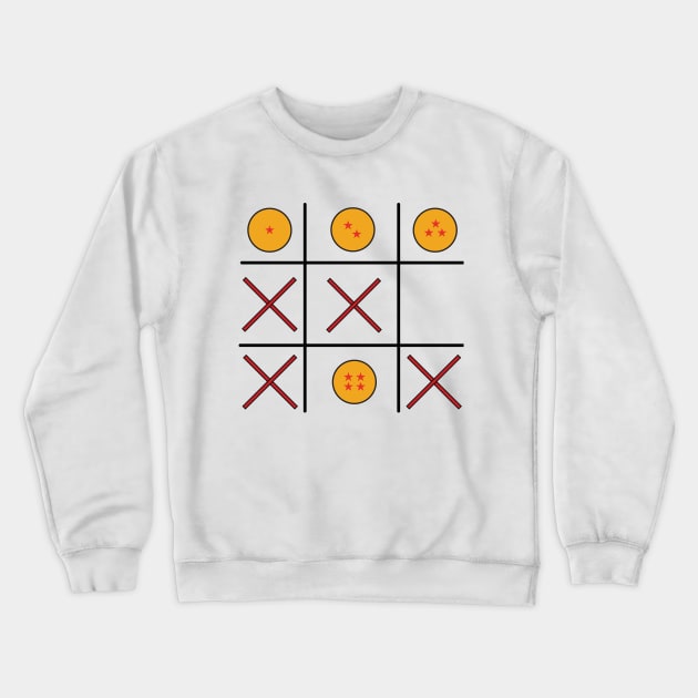 DBZ Tic Tac Toe Crewneck Sweatshirt by ThatPractice1stGuy